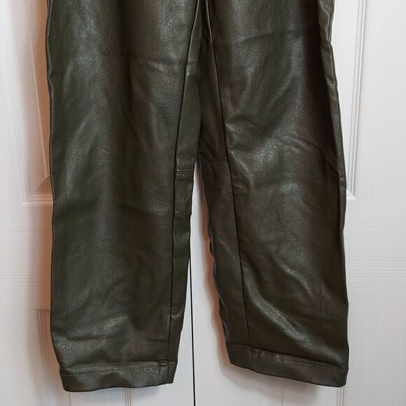 Urban Outfitters Maya Green Vegan Leather Pants 6 - Picture 6 of 9